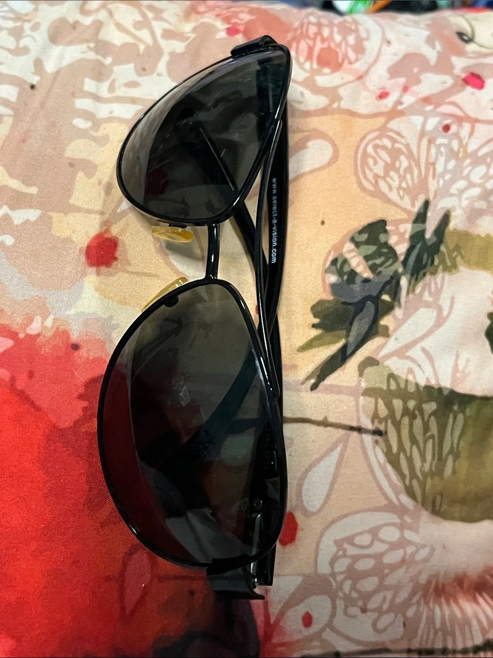 U.S. Army Black Sunglasses with Gold Nose Pads